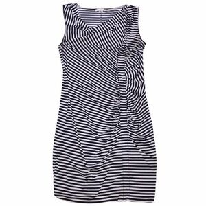 Laundry Striped Ruched Dress